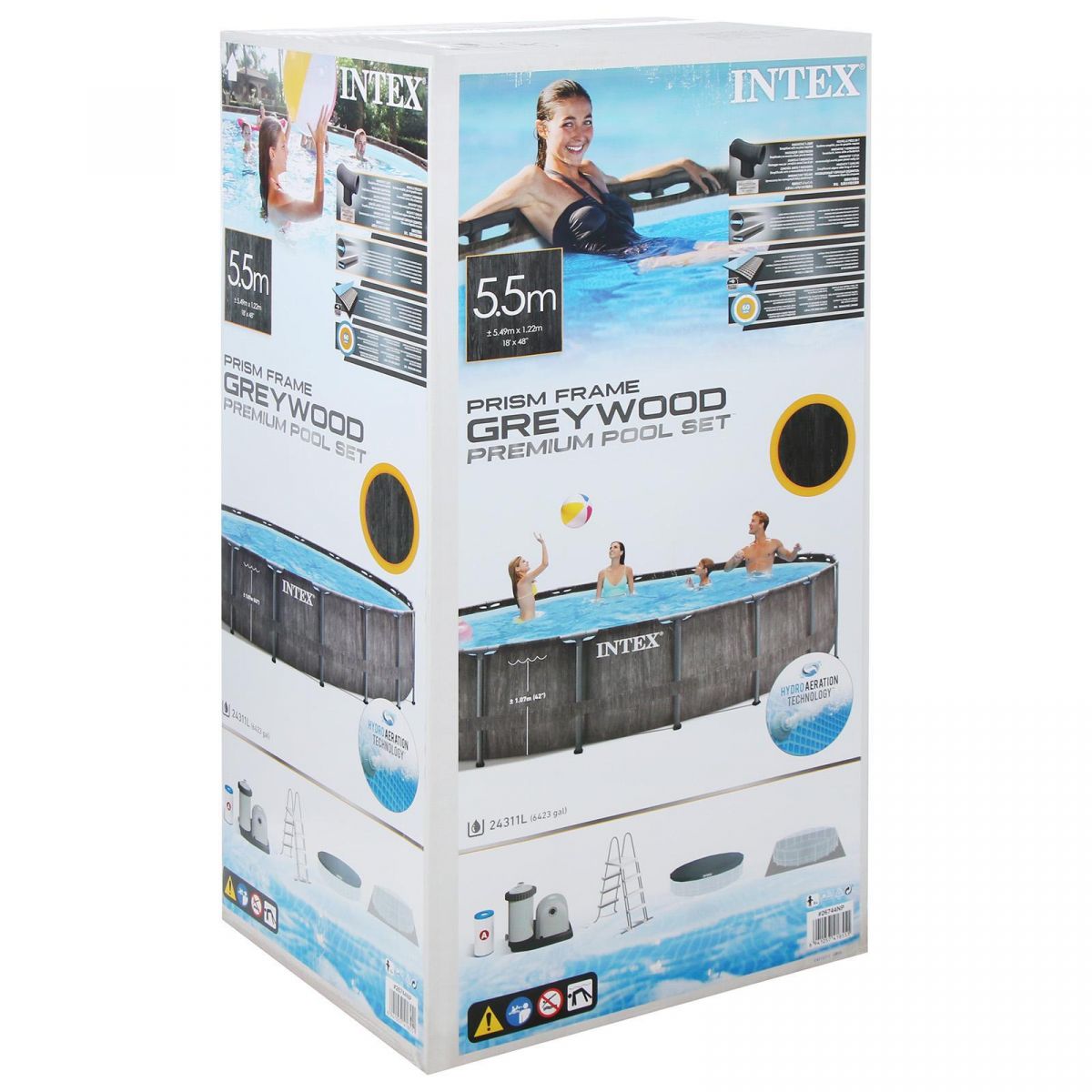 Бассейн каркасный круглый 549х122 см с аксессуарами INTEX 26744NP Бассейн каркасный круглый 549х122 см с аксессуарами INTEX 26744NP