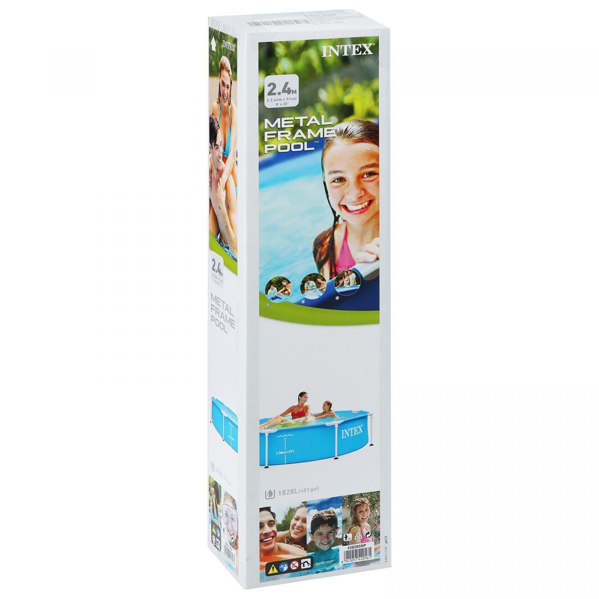 Каркасный бассейн 244х51 см без фильтра, INTEX, 28205NP Каркасный бассейн 244х51 см без фильтра, INTEX, 28205NP