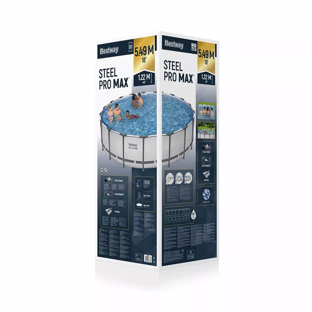 Бассейн каркасный 459x122 см круглый с аксессуарами, фильтр-насос, BESTWAY 56462 Бассейн каркасный 459x122 см круглый с аксессуарами, фильтр-насос, BESTWAY 56462