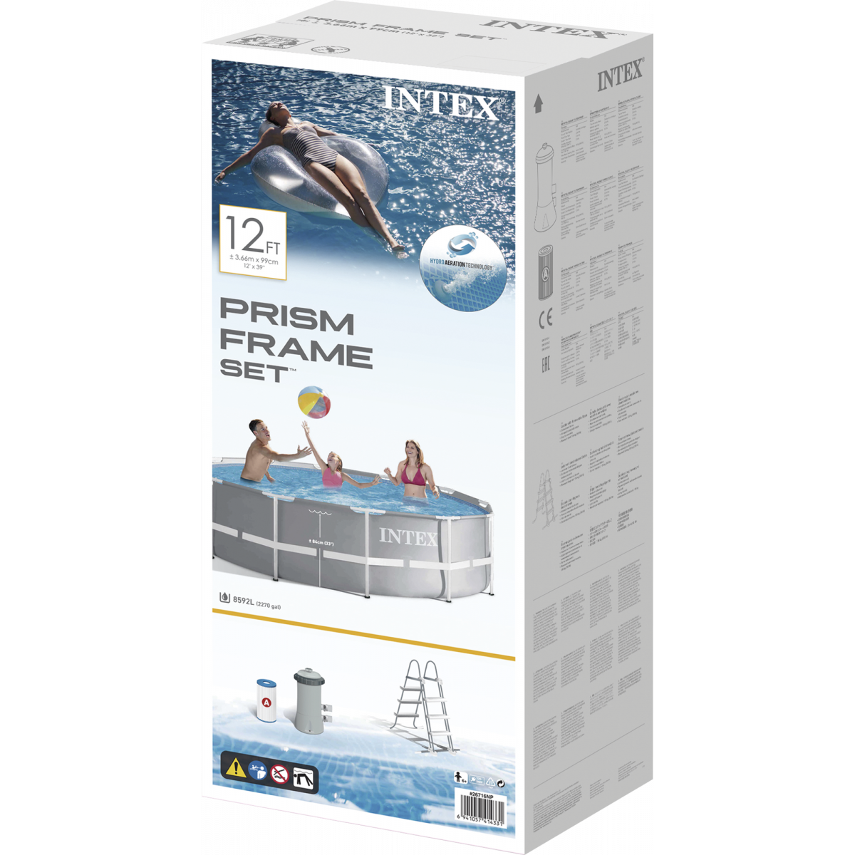 Бассейн каркасный 366х99 см круглый с аксессуарами и фильтром INTEX 26716NP Бассейн каркасный 366х99 см круглый с аксессуарами и фильтром INTEX 26716NP