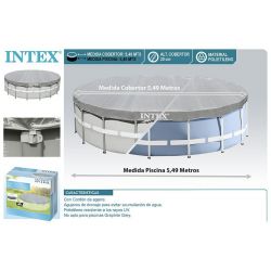 Тент 549 см прочный для круглых каркасных бассейнов Intex 28041